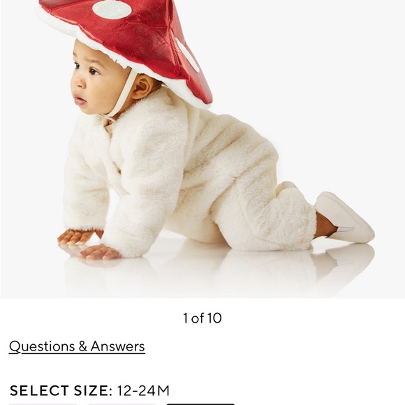 Adorable Mushroom Costume One Piece - Picture 3 of 4